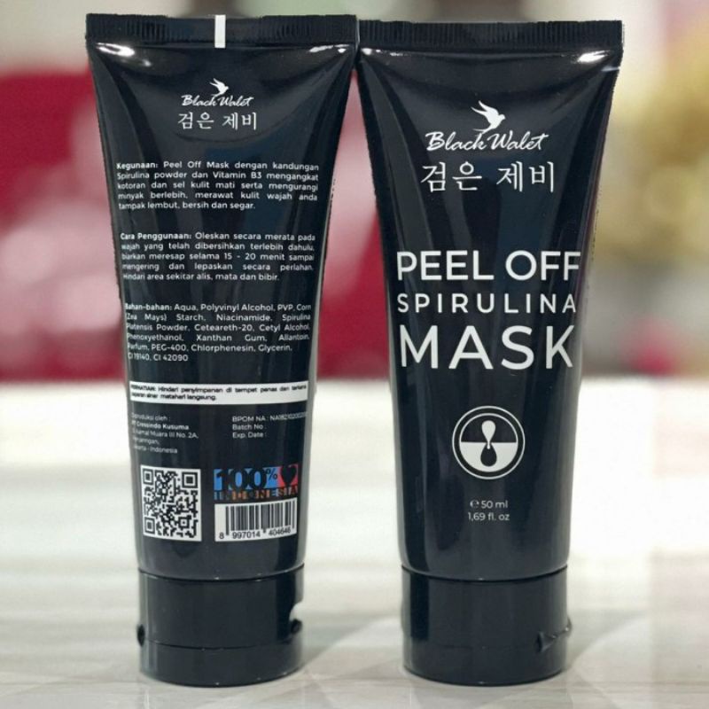 Black Walet Peel Off Spirulina Mask