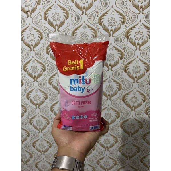 Mitu Baby Ganti Popok wipes 50’s Beli 1 Gratis 1