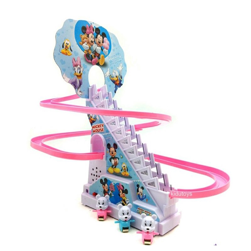 MAINAN SLIDE TANGGA SELUNCUR Track Slide Hellokitty pingun spiderman duck