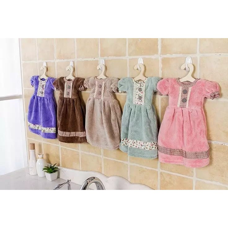 Lap Tangan Lucu Model Dress Baju Lap Tangan Handuk Gantung Dapur Lembut Menyerap Air / Hand Towel