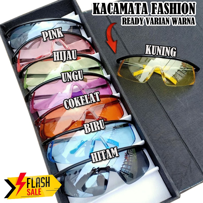 Kacamata Safety APD Fashion Sporty Multicolor Kaca mata Berkendara Olahraga Glasses Anti Fog UV