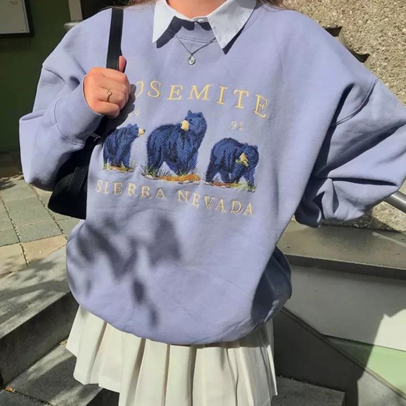 Sweater Wanita Sierra Sweater Oversize Fleece Sweater Sweater Wanita Sierra Sweater Oversize Fleece Sweater