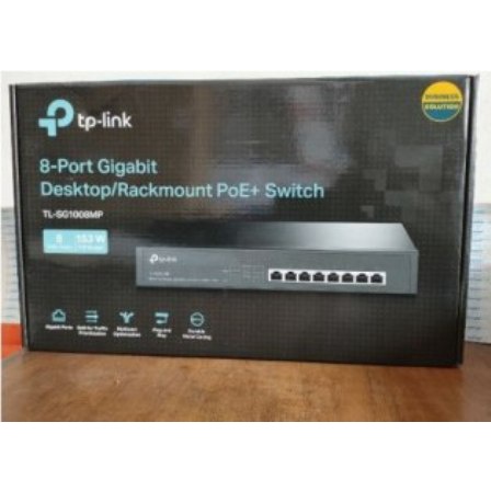 TPLink TL-SG1008MP 8 Port Gigabit Desktop  Rackmount Switch with 8-Port PoE