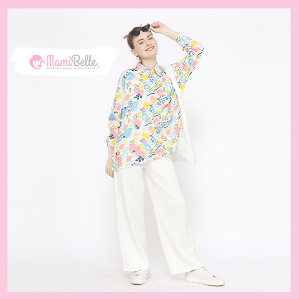 

Mamibelle Jude Blouse Hamil & Menyusui Coral Premium