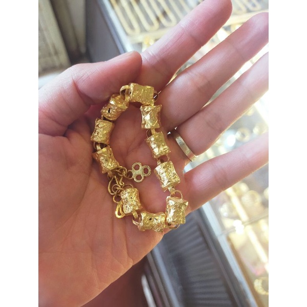 gelang emas asli kadar 24k / 999