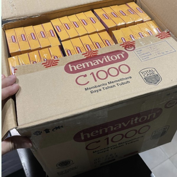 [1 BOX 5 SACHET] Hemaviton C1000 ORANGE Serbuk Vitamin C 1000 Suplemen Daya Tahan Tubuh C-1000 Vit C