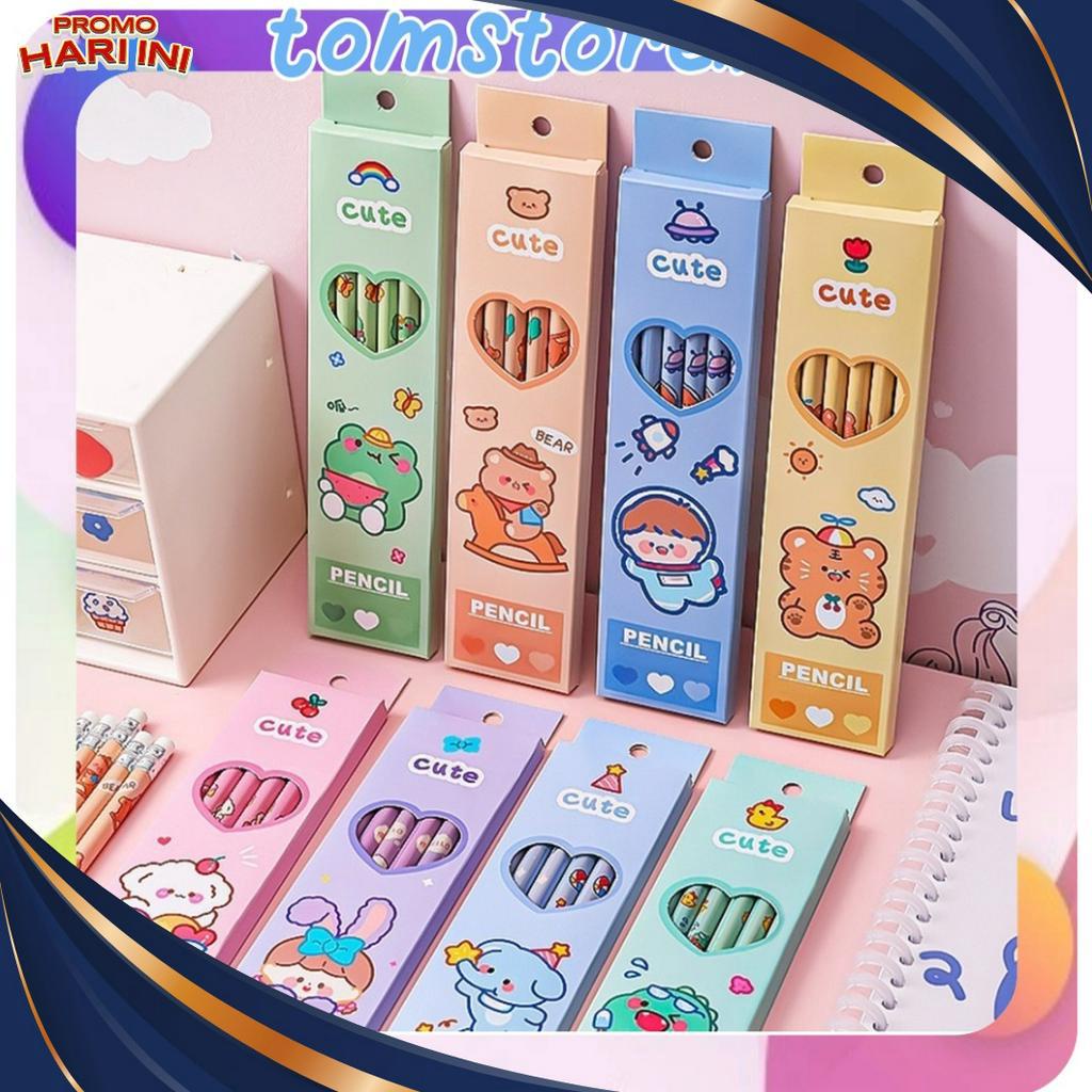 

PAKET MEWAH TOMSTOREID PENSIL TULIS HB ANIMAL 1 SET ISI 6 PENSIL HB SEKOLAH MOTIF KARTUN LUCU S85