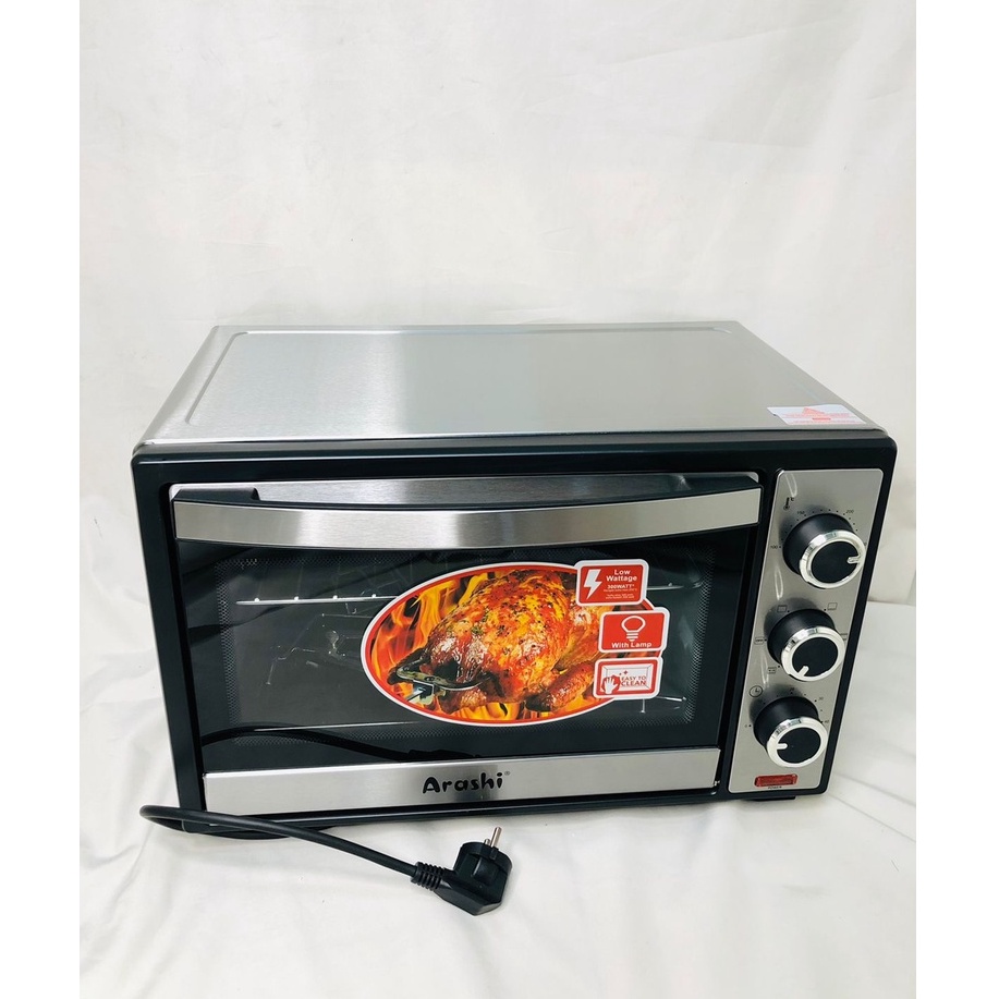 Oven Listrik Arashi S26A Kapasitas 26 Liter Low Watt Garansi Resmi