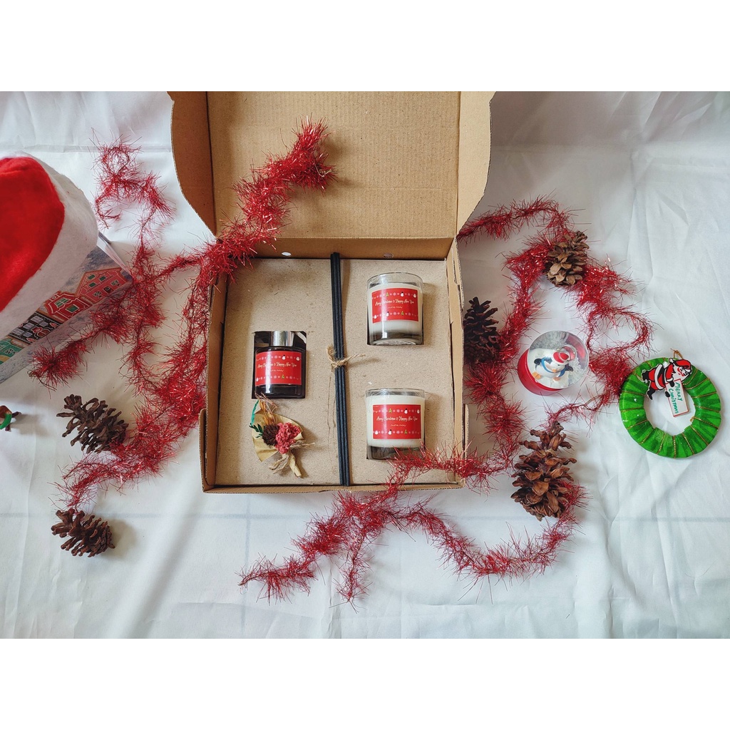 Christmas Hampers B / Hampers Natal / Hampers Aromatherapy / Scented Candle / Reed Diffuser / Custom