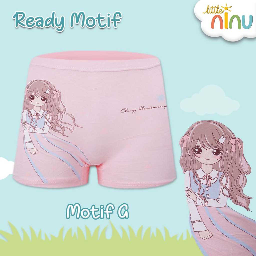 LITTLE NINU CD Celana Dalam Boxer Anak Katun Premium 0002