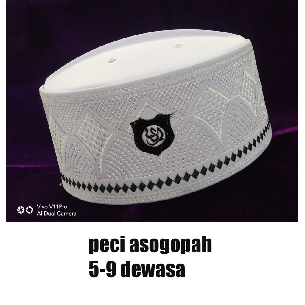 peci asogopah/full/bordir/harga/grosir