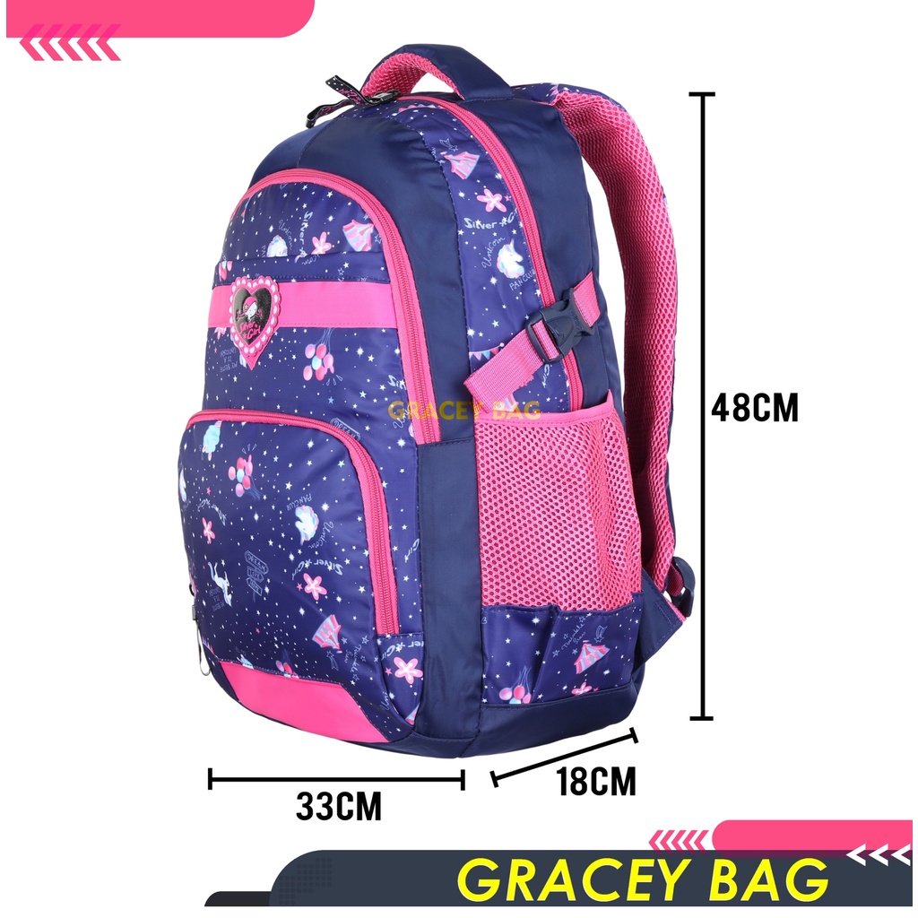 GB-76320S Tas Ransel Sekolah Anak Perempuan / Remaja Silvergirl by Alto