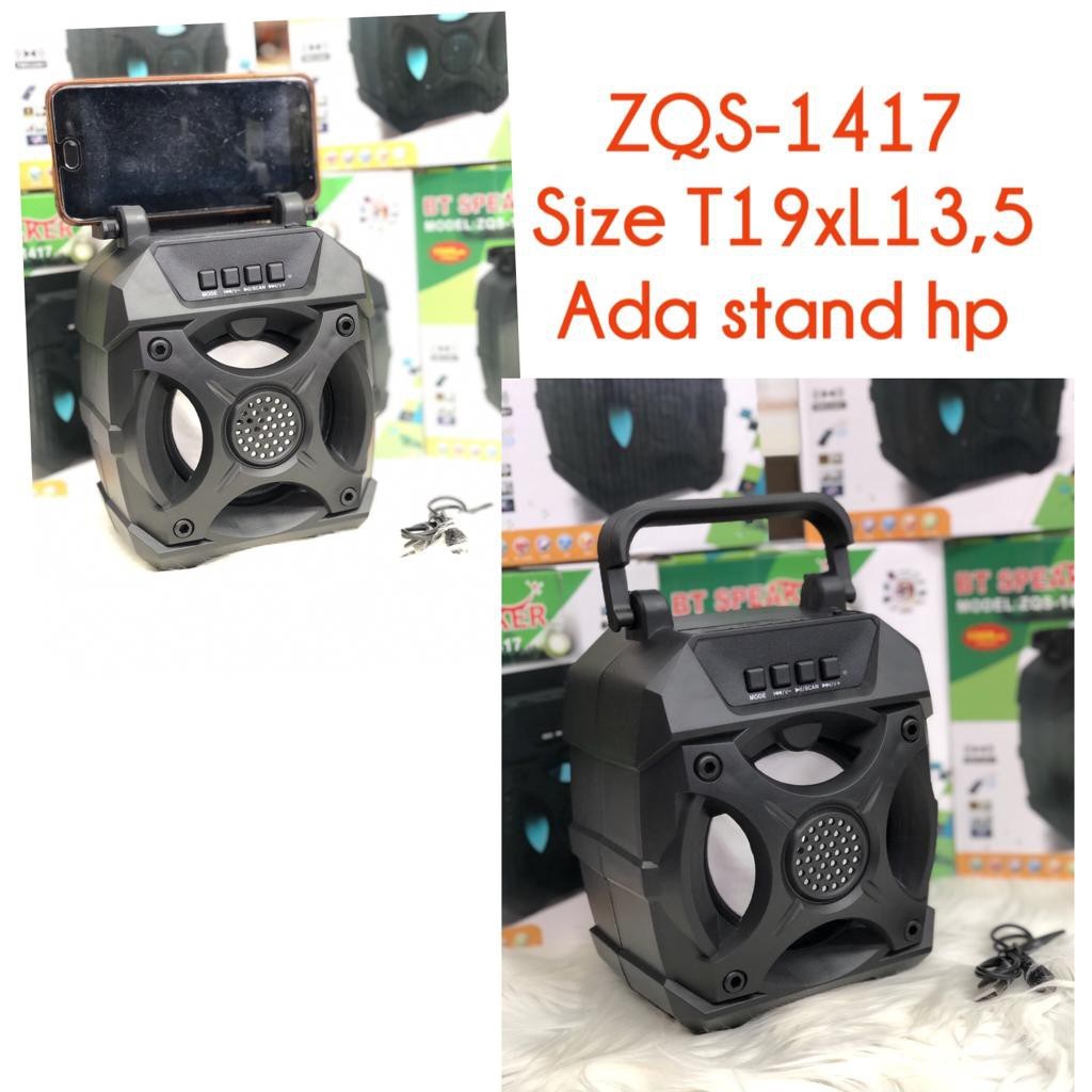 Speaker Bluetooth Portable Super Bass Rechargeable ZQS-1417 - XOBOX