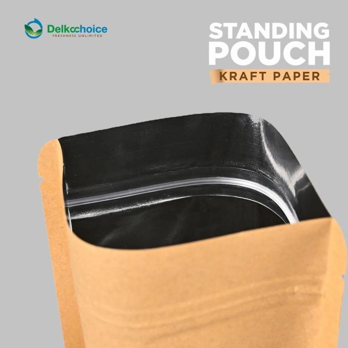 STANDING POUCH ZIPLOCK KRAFT PAPER