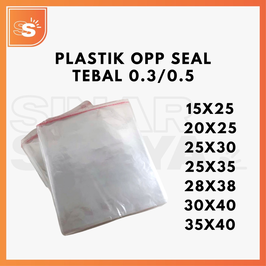 Plastik OPP Seal Lem Ketebalan 0.3 &amp; 0.5