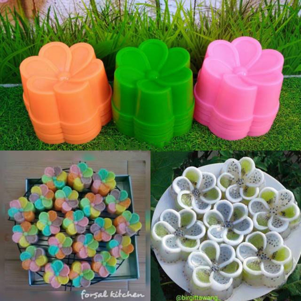 Cetakan Kue /Cetakan Putu Ayu / Puding / Agar / Bentuk Jasmine