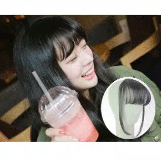 See through bang code 2 - PONI TIPIS CLIP KOREA - fake bang - terlaris - jambang - pinggiran