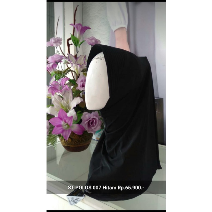 NEW HIJAB INSTAN BEST SELLER ST POLOS 007 by Shasmira