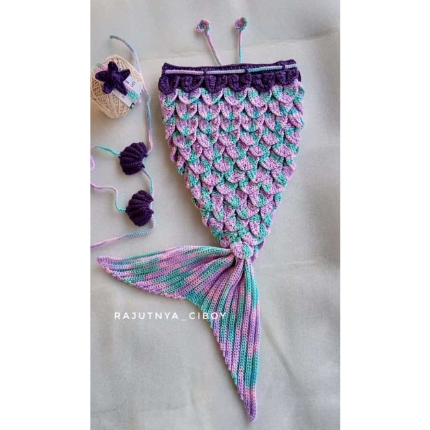 BAJU RAJUT BAYI / COSTUM / PROPERTI FOTOGRAFI / BABY PHOTOSHOOT DUYUNG MERMAID