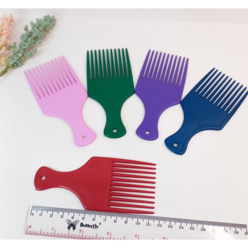 Sisir Rambut Garpu Isi 6Pcs Sisir Rambut Warna Doff Sisir Serbaguna