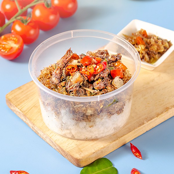 

Kopitagram - Nasi Aduk - Cumi Cabe Ijo