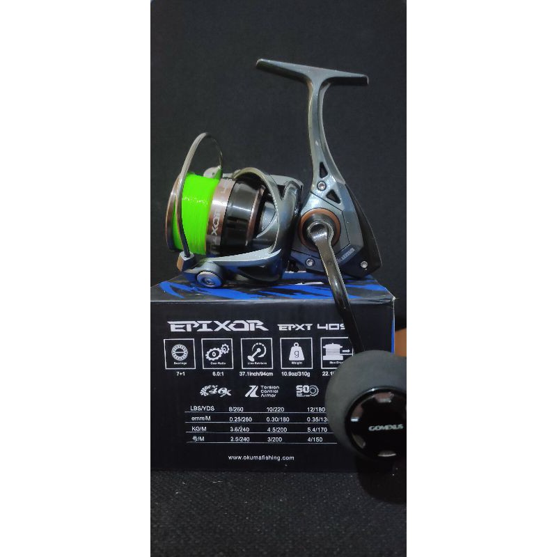 REEL OKUMA EPIXOR XT 40S (POWER HANDLE)