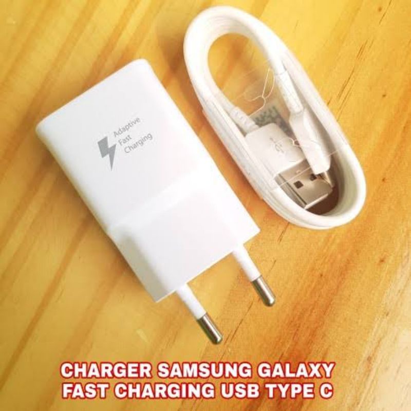 CHARGER SAMSUNG TYPE C FAST CHARGING ADAPTIVE A8 A8+ S8+ A20 A20S A30 A30S A50 A11 A12 A31 A51 A21S (Charger S8)