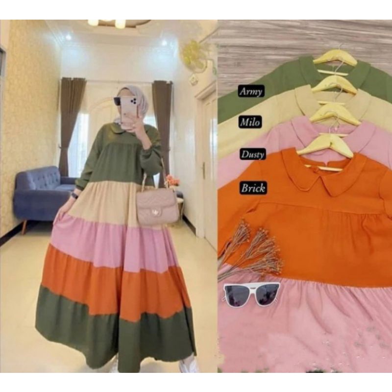 QINORA MIDI DRES  LONG TUNIK
