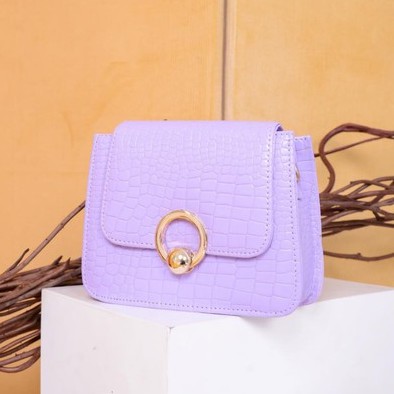 Tas Selempang Wanita Murah Linda Warna Hitam & Lilac - tas terbaru - 02 Linda - tas daily/pesta