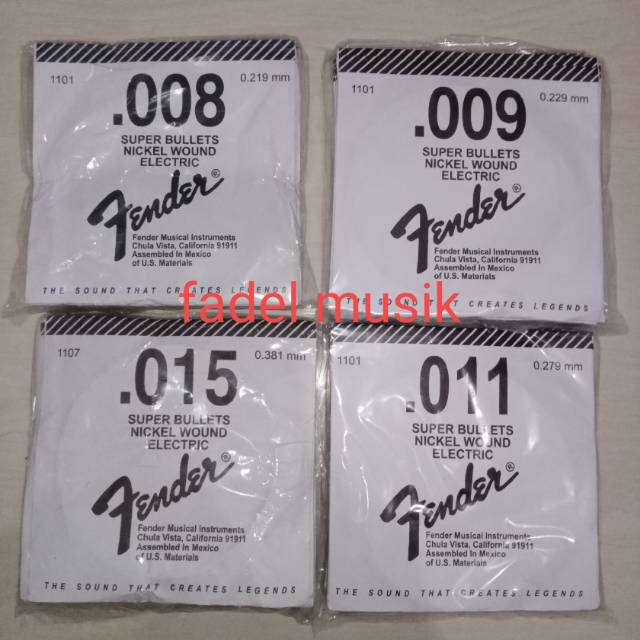 Senar eceran fender no 1,2 dan 3