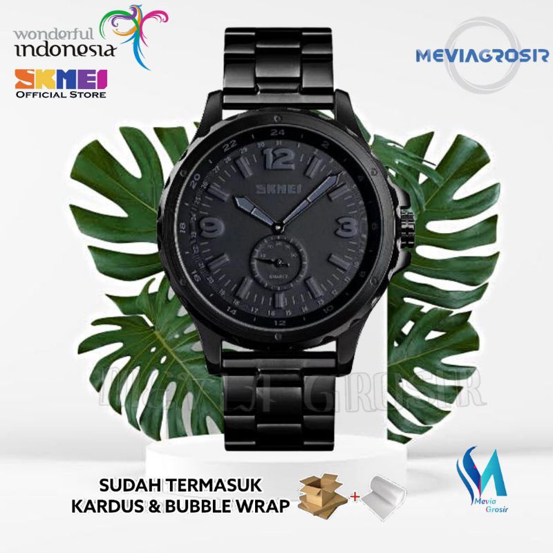 SKMEI 1513 ORIGINAL JAM TANGAN PRIA SKMEI 1513 STAINLESS ANALOG CHRONO DETIK TAHAN AIR 30M DISPLAY M