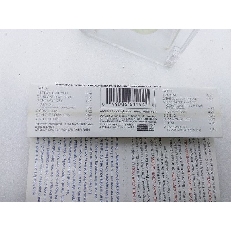 Kaset pita Brian McKnight - from there to here 1989-2002