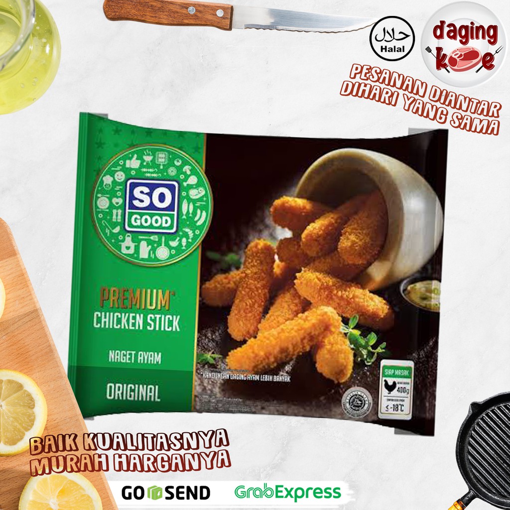

STIK AYAM CHICKEN PREMIUM SO GOOD 400 gr DK069
