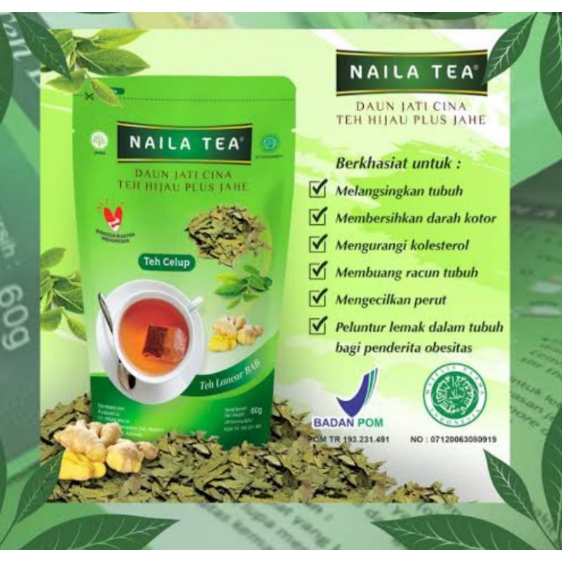 

NAILA TEA SLIMMING TEA /TEH DIET DAN KECANTIKAN