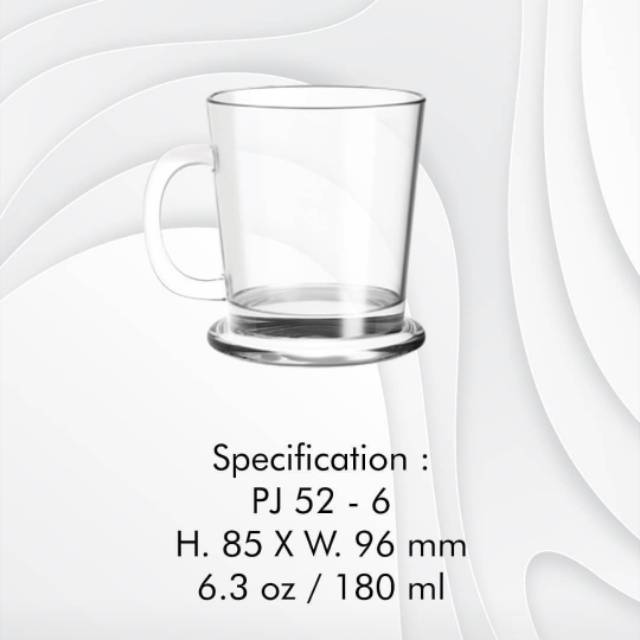 Gelas gagang unik / gelas Arabika / gelas kopi / gelas tatakan / gelas kaca unik