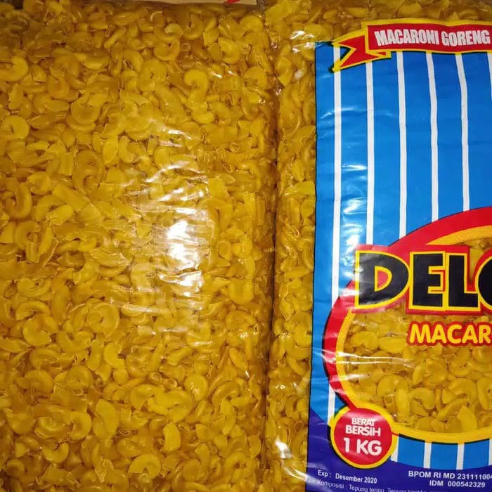 Makaroni Delon Makaroni Mentah Makaroni Bantet Makroni Mengembang Makaroni Goreng Makanan Ringan Shopee Indonesia