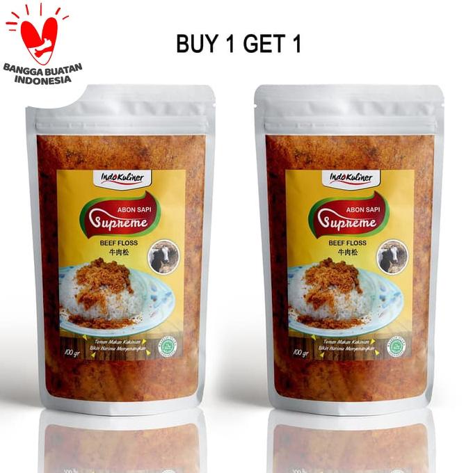 

Buy 1 Get 1 Abon Sapi Supreme Asli - 100 Gram