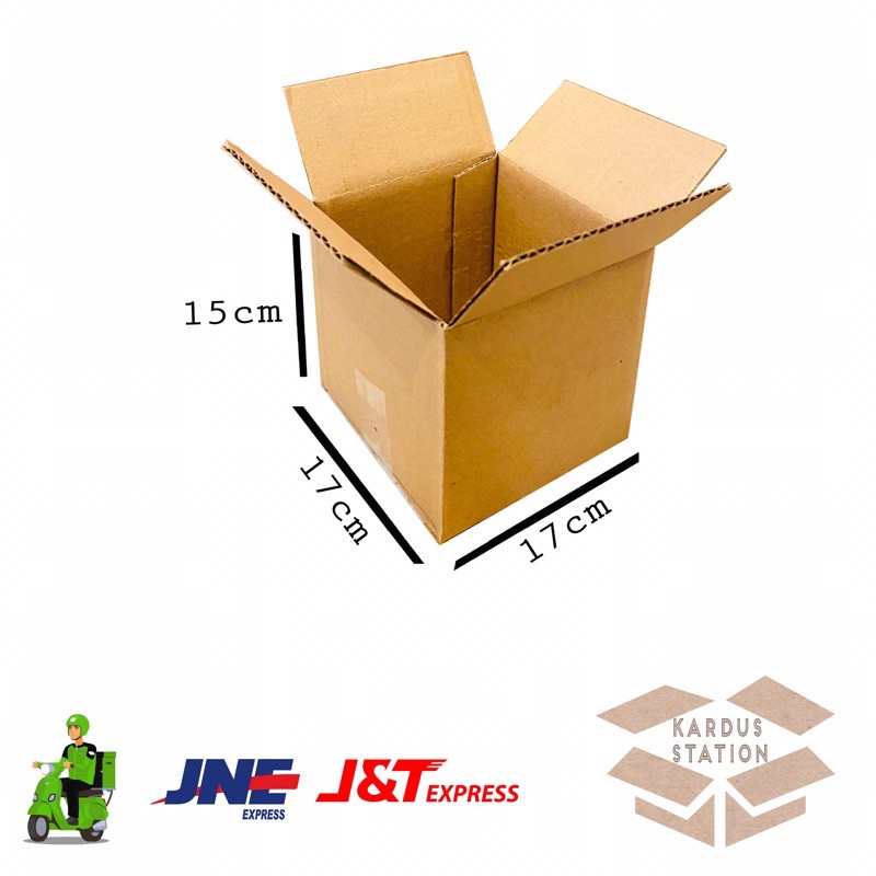 

kardus Box Polos ukuran 17x17x15 cm