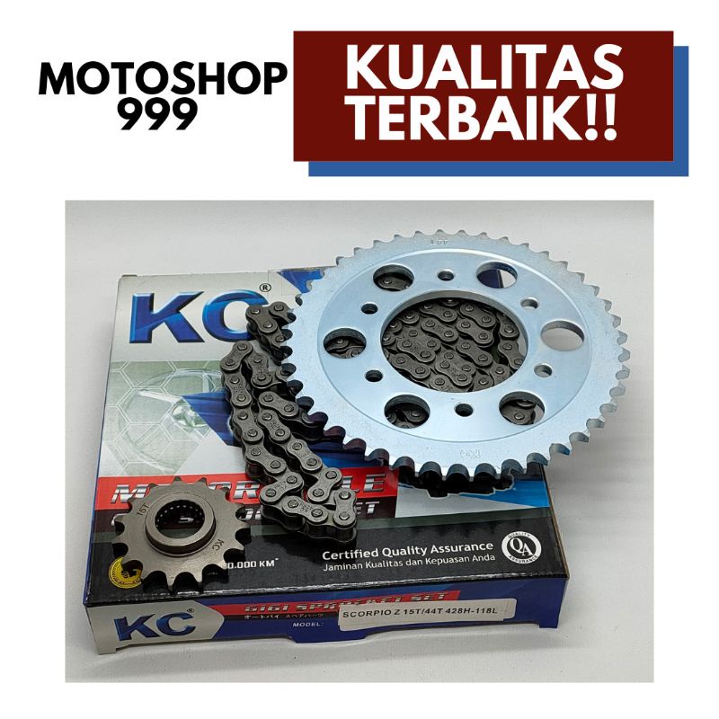 Chain kit / Gear paket / Gear set + rantai Scorpio z KC