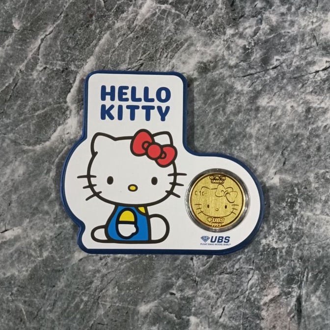 UBS Hello Kitty 0.1 gr Angpao Emas Sanrio Logam Mulia
