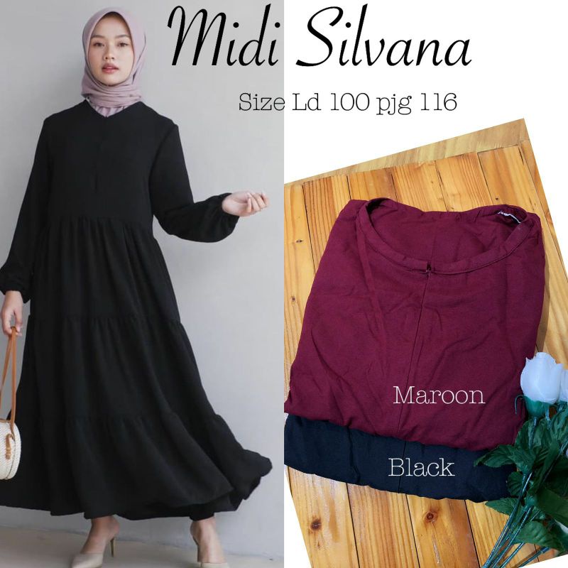 ALULA SHOP/ MIDI SILVANA/ MIDI DRESS RAYON/ MIDI DRESS POLOS