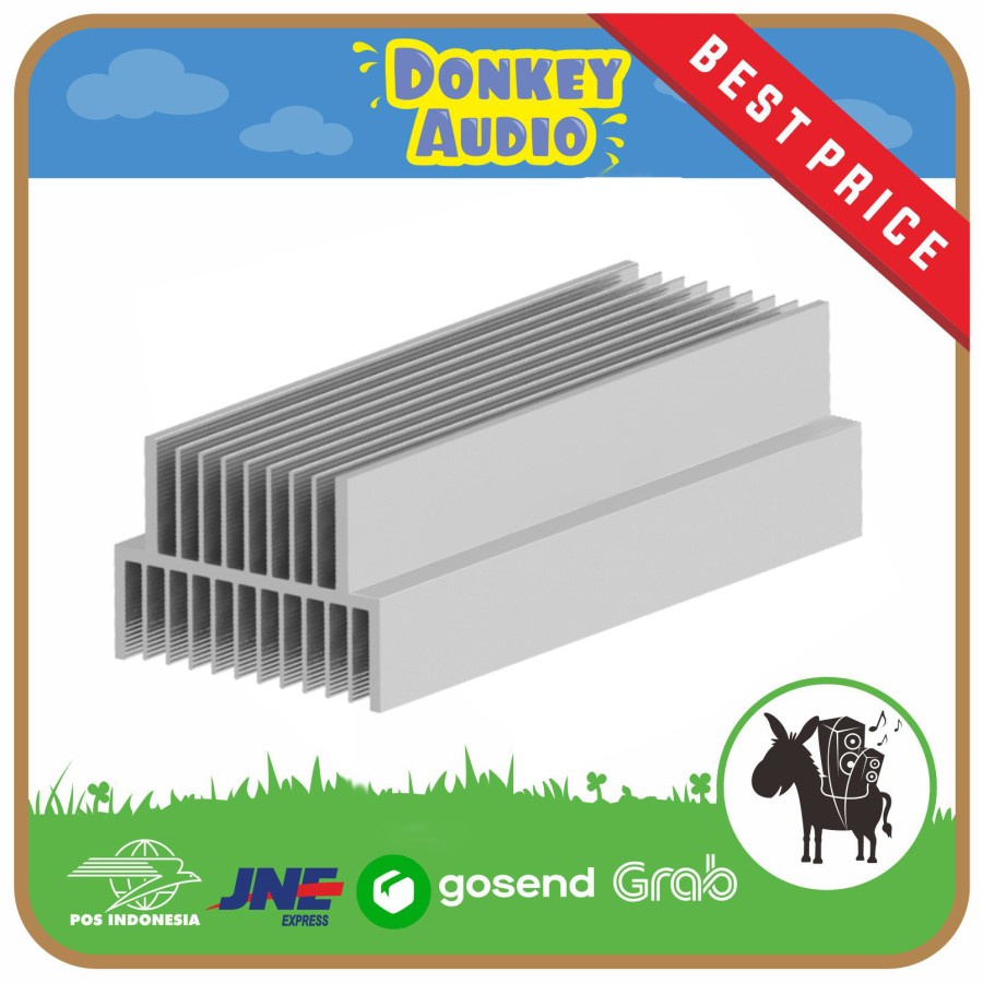 HEATSINK PENDINGIN 2U 21 SIRIP 25CM TEBAL