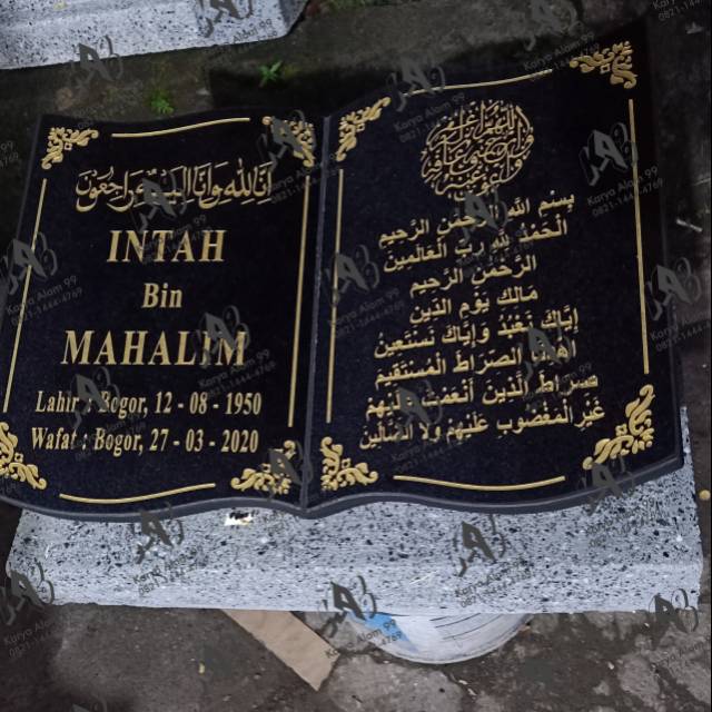 BATU NISAN MODEL BUKU INSTAN