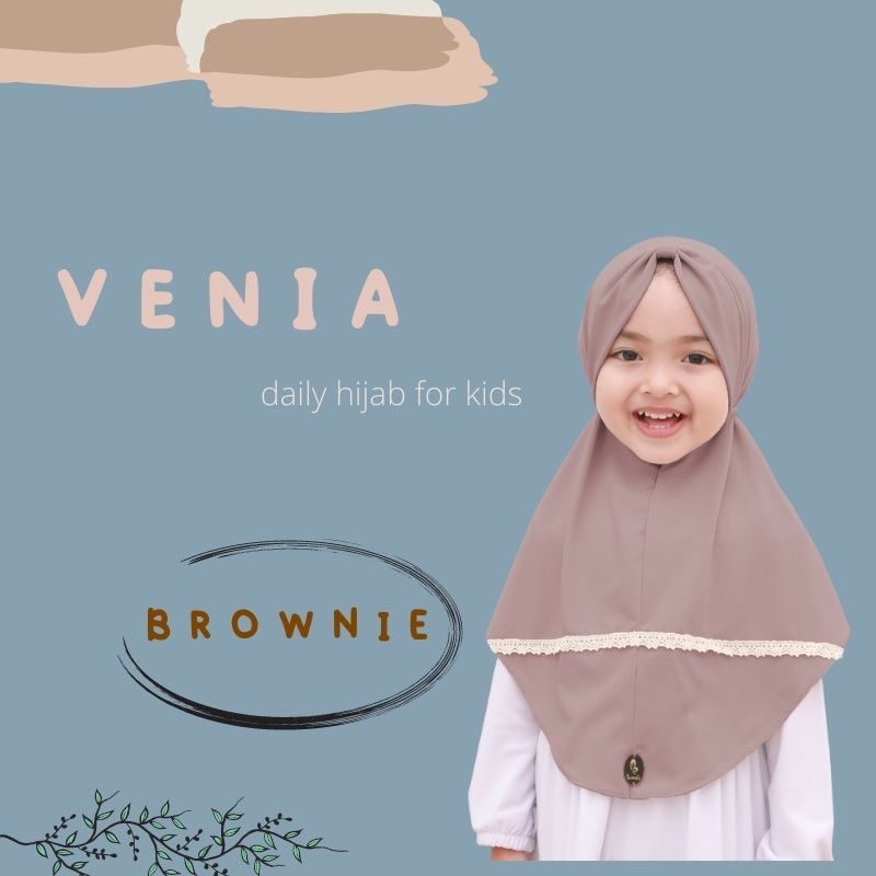 Hijab Kerudung Anak Usia 1-3 Tahun Terbaru Renda VENIA