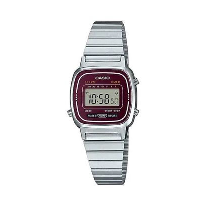 Casio General LA670WA-7DF / LA670WA-1DF 4DF Jam Tangan Wanita Tangan Wanita Casio General Digital Dial Stainless Steel Strap