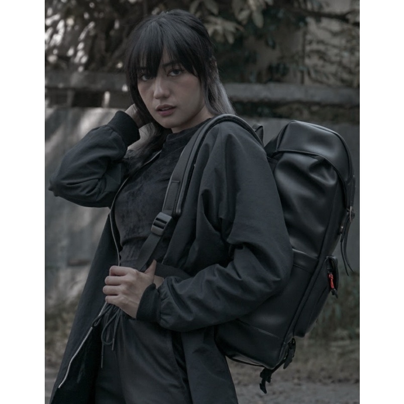 VANGUARD BLACK | MNM X URBAN | Tas Ransel Backpack Pria Wanita Tas Punggung Original