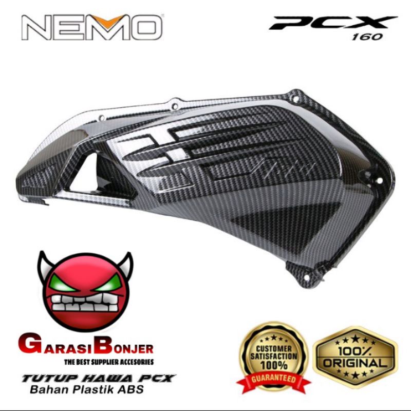 Cover Filter PCX 160 New Tutup Cover Hawa PCX 160 New Cover Air Filter Udara Carbon Honda PCX 160