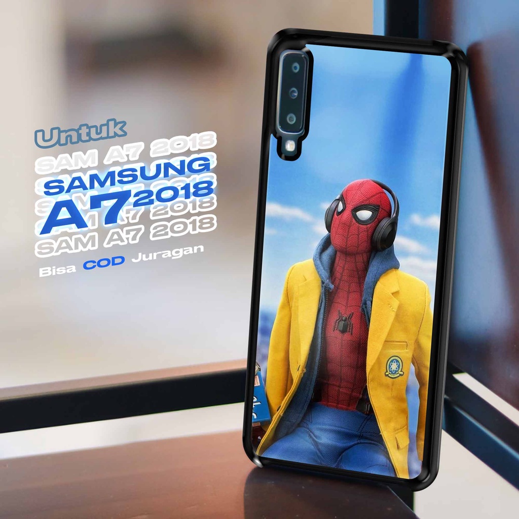 Case SAMSUNG A7 2018 - Casing SAMSUNG A7 2018 [ Spiderman ] Silikon SAMSUNG A7 2018 - Case Hp - Case