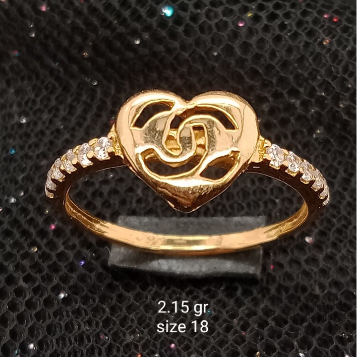 Cincin Emas 17 K - 2.15 gr Kadar 750 - 3456