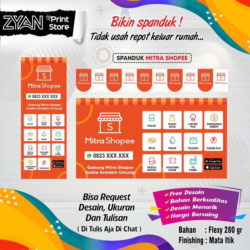 SPANDUK BANNER MITRA SHOPEE